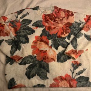 Floral Sezane sweater